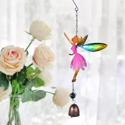 Fairy Angel Wind Chimes Romantic Metal Art Wind Bells Outdoor Hanging Decor
