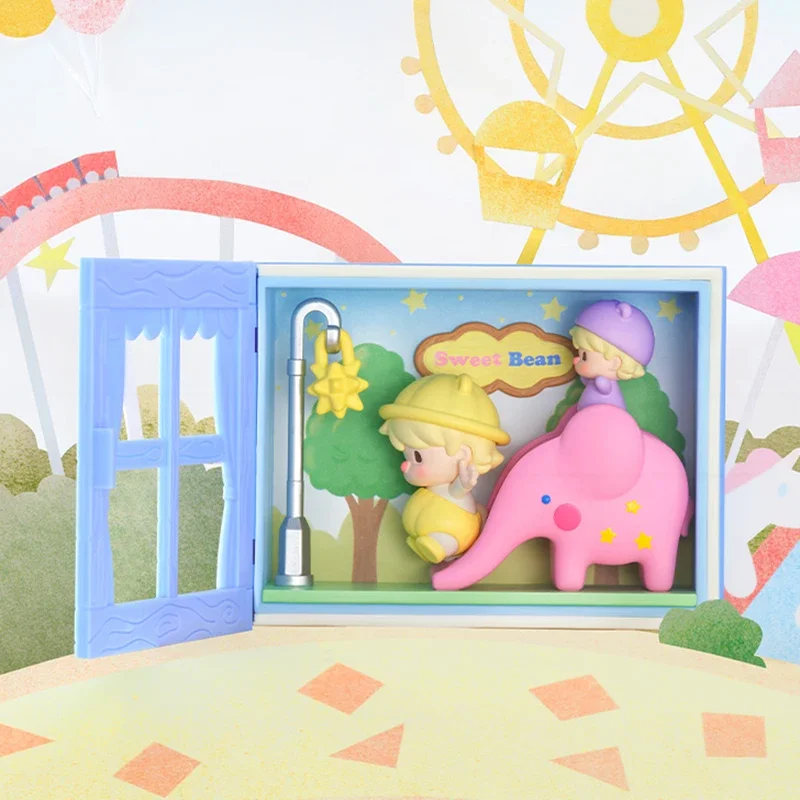 POP MART Sweet Bean Vier Gewone Dagen Serie Scène Set Mystery Box Echte Blind Box Guess Bag Ornament Beeldjes Thuis
