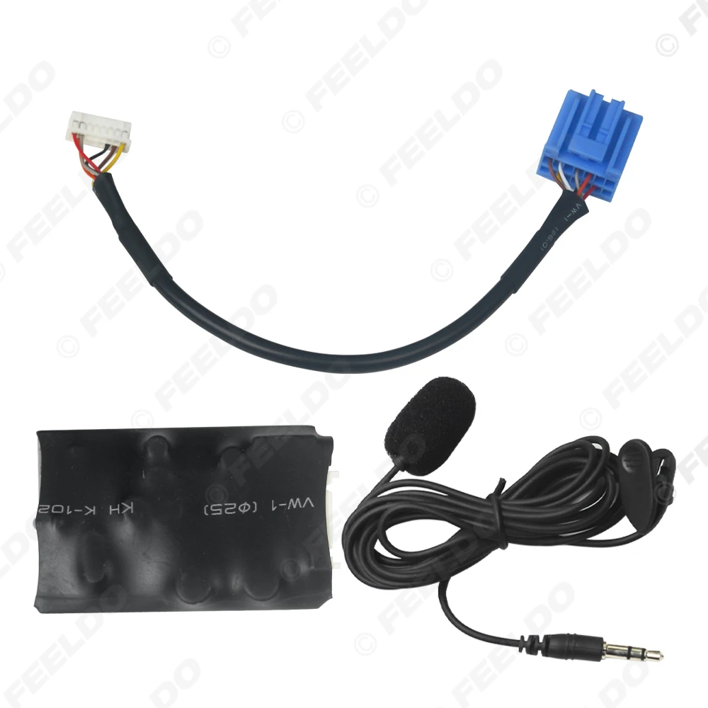 

Автомобильный 14-контактный Bluetooth-аудио радиоадаптер с микрофоном Aux-кабель громкой связи для Honda Accord Acura CL Pilot - черный