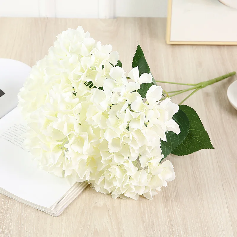 Artificial Silk Hydrangea Bouquet Wedding Photography Props Home Living Room Garden Hotel Simulation Encryption Hydrangeas Decor