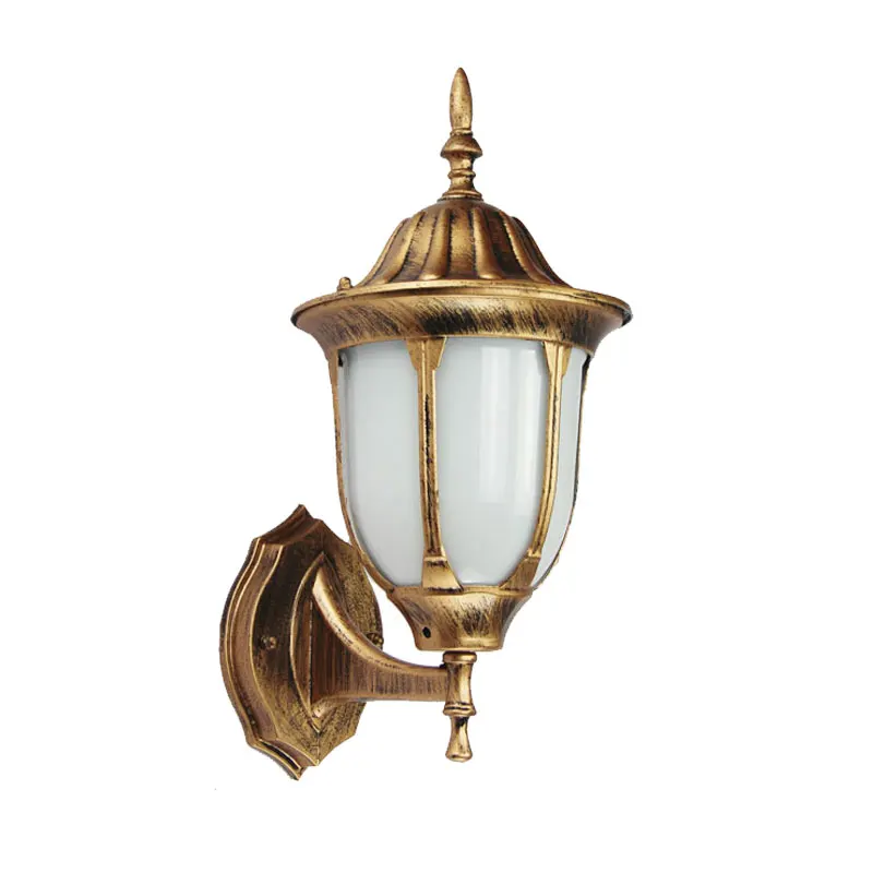 

Europe Outdoor Wall Lamp Waterproof Garden Lights Retro Creative Acrylic Shade Fence Lighting