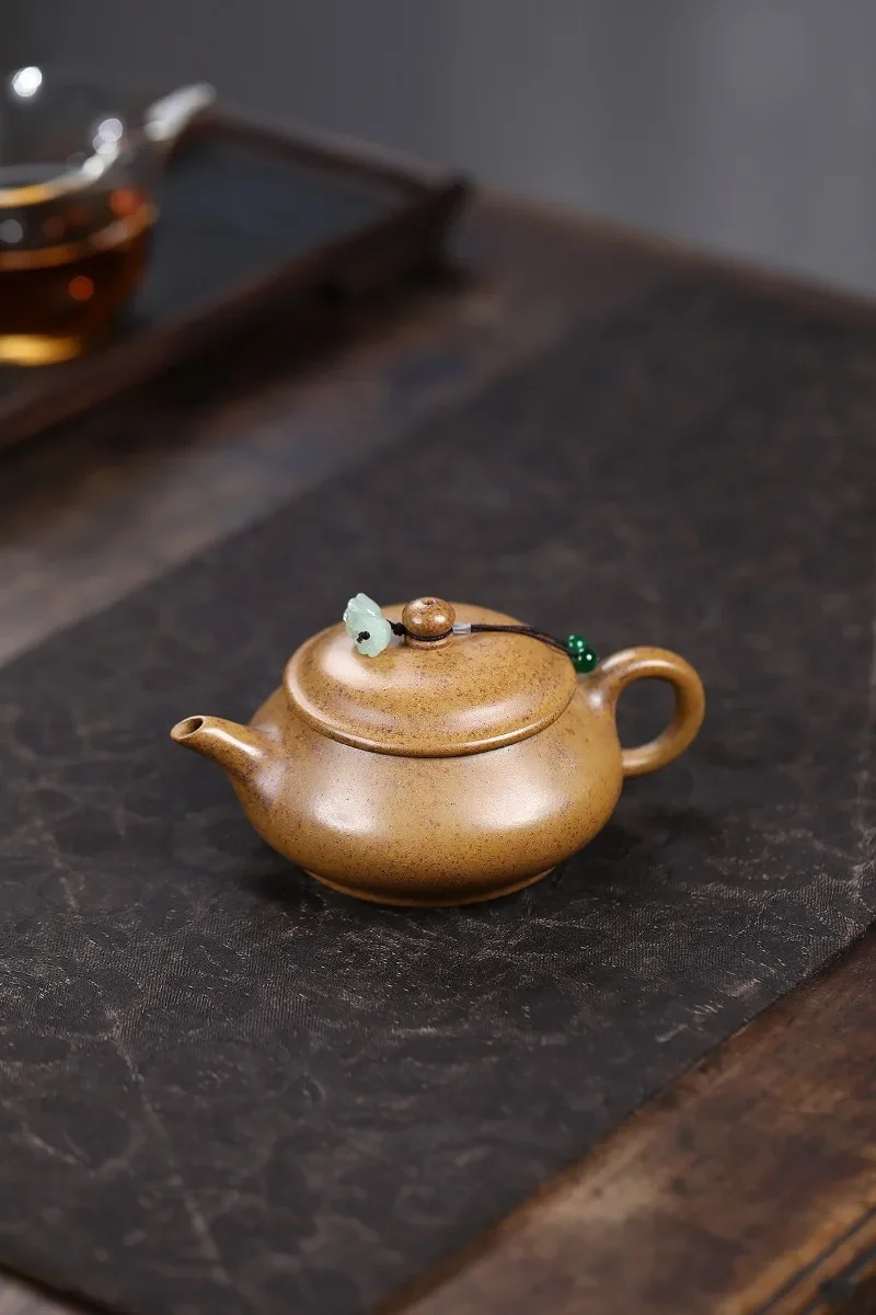 Yixing Handmade Purple Clay Teapot, Raw Ore, Gold Sand,tea Pot, Kung Fu Tea Set 150ml