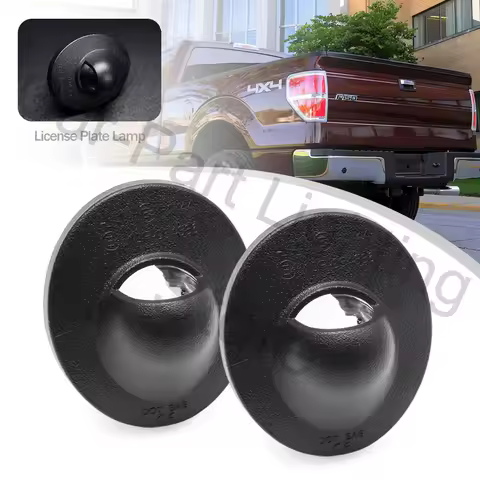 2X License Plate Lamp Housing Rear Tail Light Lens Replacement For Ford F-100 F-150 80-84 F-250 Bronco Ranger 99 Explorer 91-01