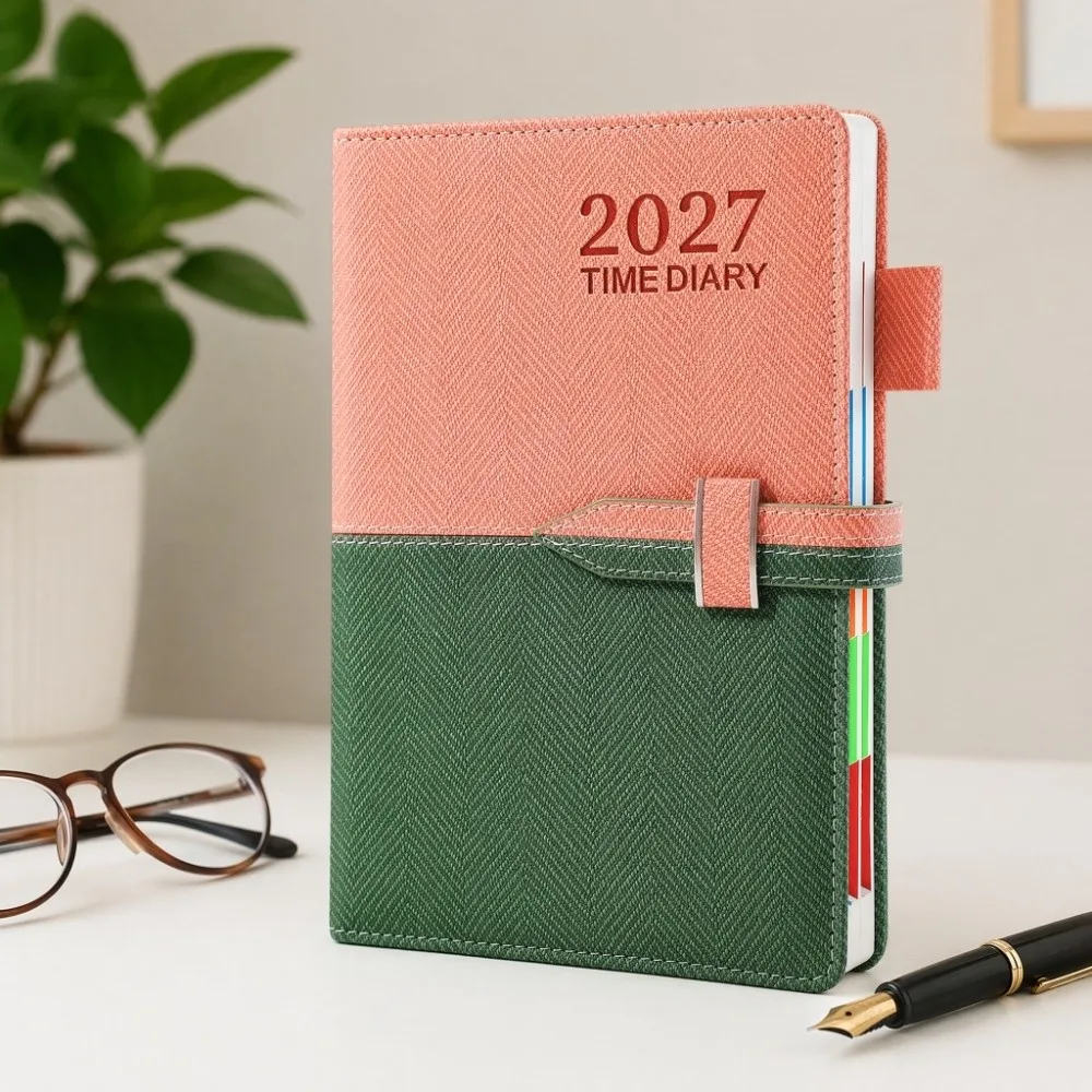 A5 2027 Schedule Book Calendar Notebook Convenient Agenda Planner Notebook Thick Paper Multi Functional Time Management Planner