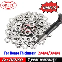 100PCS 2mm/3mm Diesel Injector Nozzle copper washer For DENSO TOYOTA HILUX PRADO 3.0L D4D 095000-6250 095000-5600 23670-0L050