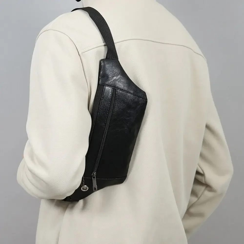 Fashion Waterproof Waist Bag Wear-Resistant Multifunctional Phone Bag PU Sports Bag
