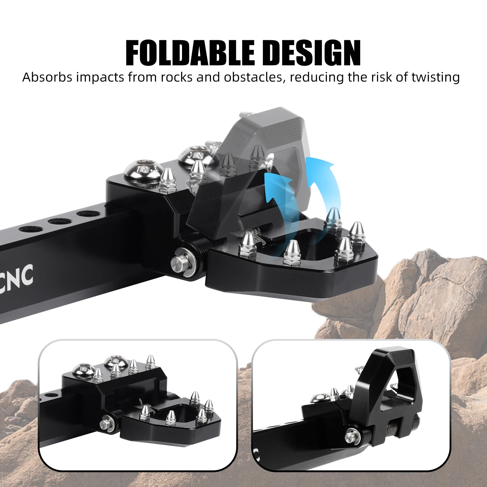 NICECNC For Suzuki DR650 DR 650 Multifunctional Rear Brake Pedal For Suzuki DR650 DR 650 1996-2025 2024 2023 2022 2021 2020 2019 - Image 6