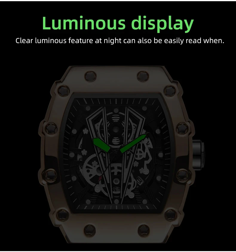 2024 Men Watch Army Military Quartz Wristwatch Large Dial For Men Fashion Waterproof Sport Square Luminous Watch For Male Clock