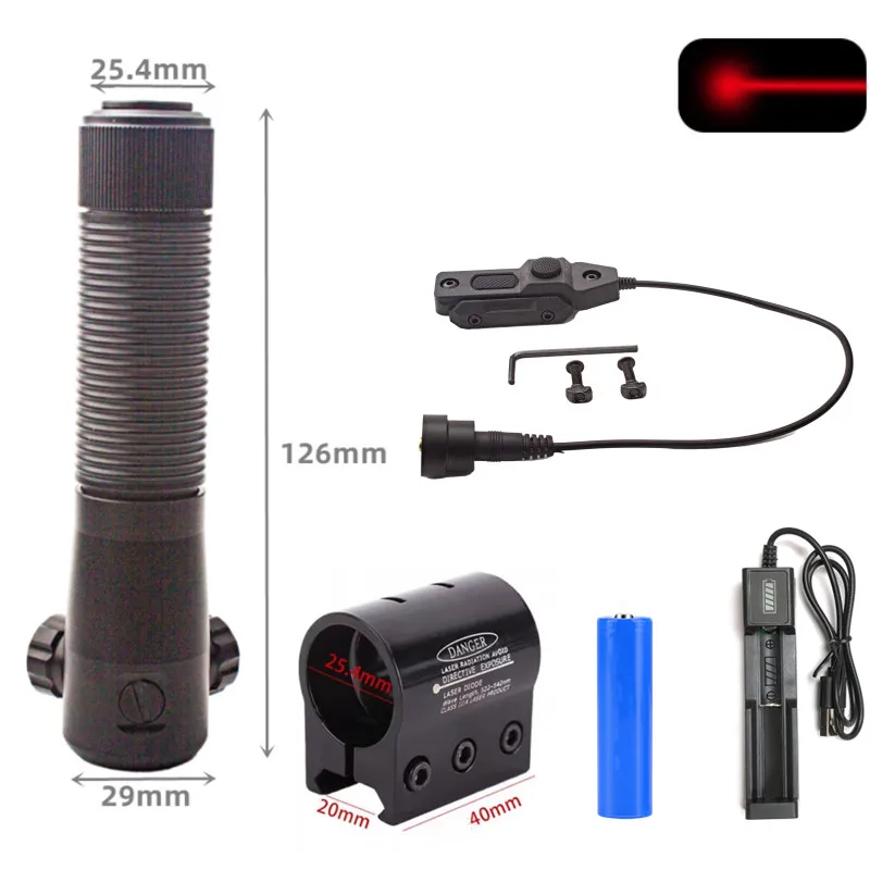 

Красный лазерный прицел, крепление на рейку 11/20 мм с модернизированным переключателем давления