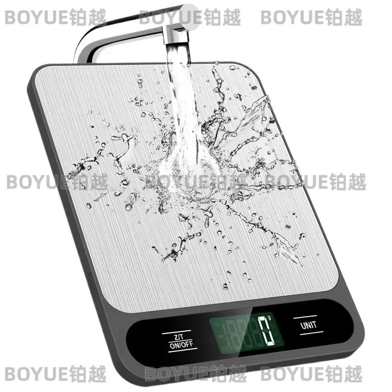 Smart Digital Kitchen Scale Stainless Steel Food Diet Weighing Balance High Precision Electronic Cooking Measuring Tool