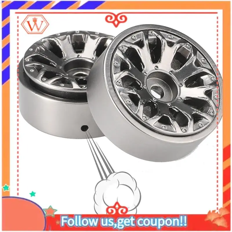 

Durable 4Pcs 124G 1.0 Metal Beadlock Wheel Hub For Axial SCX24 AX24 Traxxas TRX4M FMS FCX24 1/18 1/24 RC Crawler Car Parts