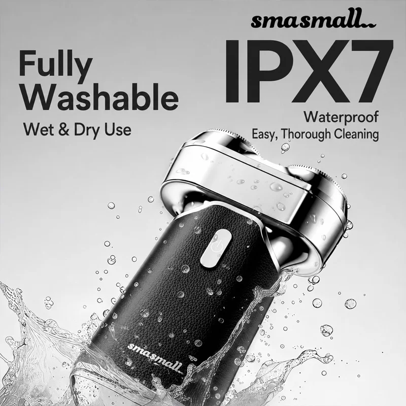 SMASMALL TINO S2 Mini Electric Shaver IPX7 Waterproof Portable Travel Beard Shaver Gift For Men Husband Boyfriend Father Him