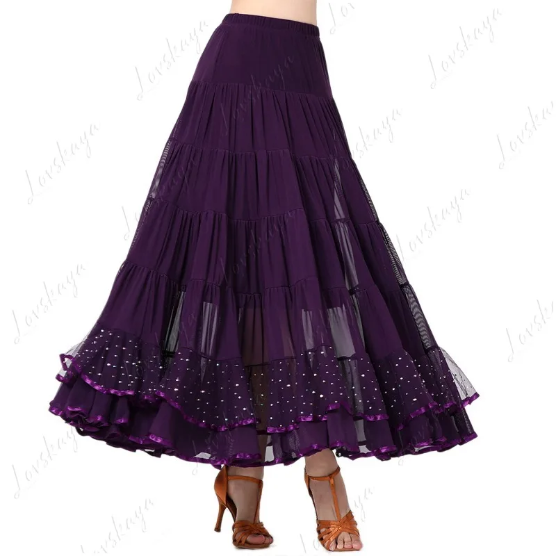 

Modern Dance Dress, Ballroom Dance Costume, Full Skirt, Half Skirt, Practice Dress, Performance Dance Dress