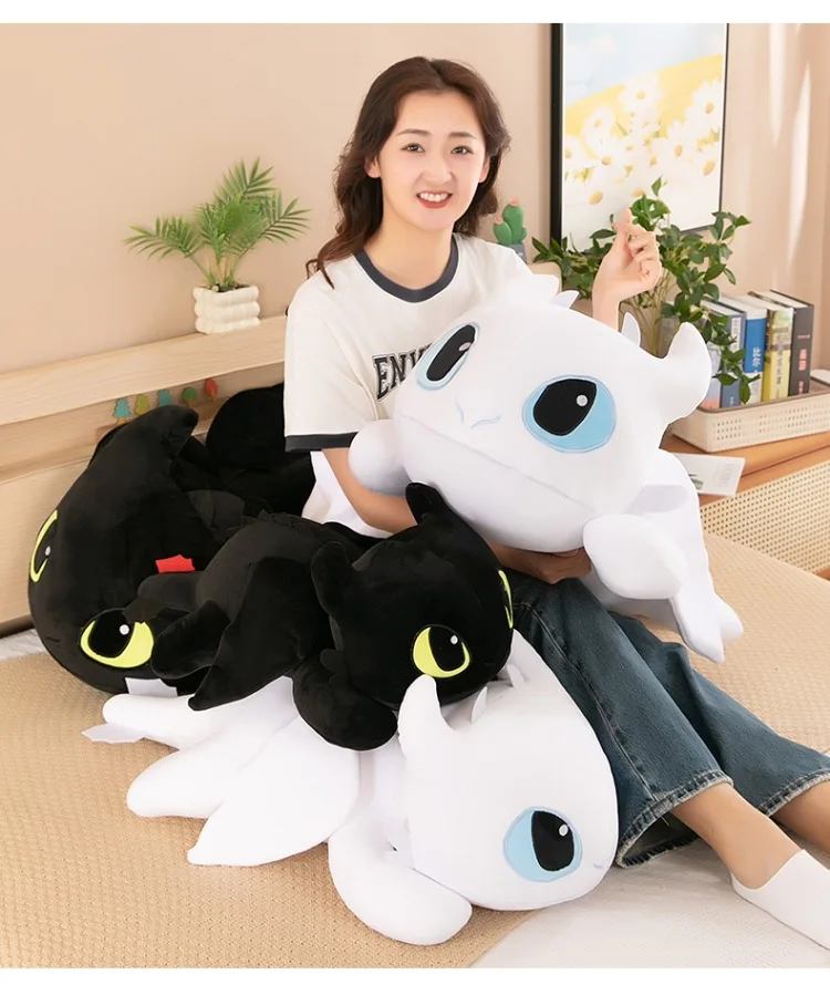 Toothless doll plush toy How to Train Your Dragon prone position Nightmare doll unisex pillow is a good holiday gift