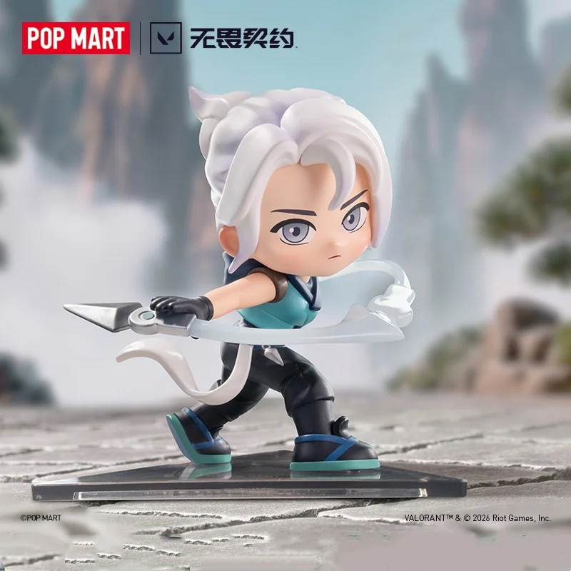 POPMART VALORANT AGENTS Series Mystery Box Genuine Blind Box Guess Toys Bag Ornament Figurines Home Decor Desktop Doll view 5