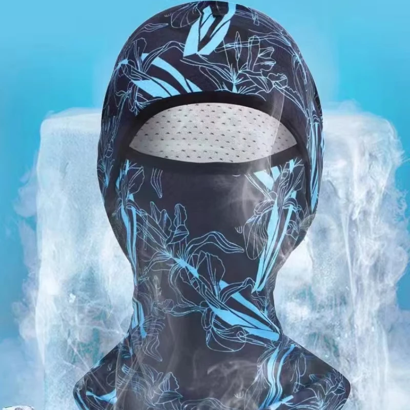 

Summer Ice Silk Sports Sun Protection Veil Full Face UV Shield Breathable Cycling Outdoor Cooling Face Cover