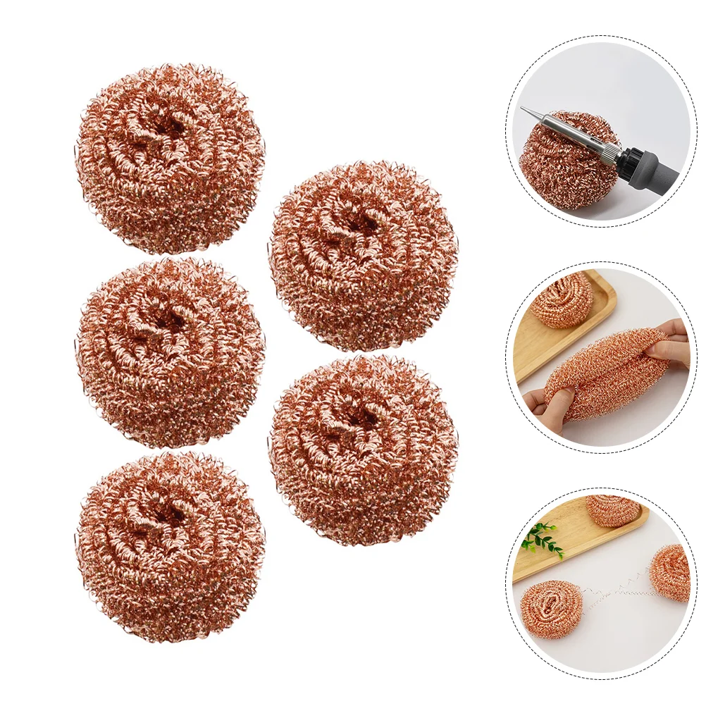 

5 Pcs Rust Removing Tool Cleaner for Solder Iron Nozzle Cleaning Ball Detergent