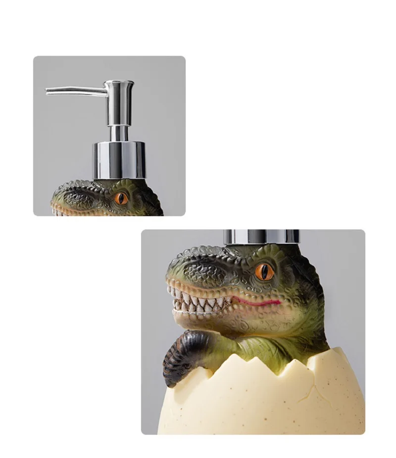 Creative Dinosaur Shape Soap Dispenser Kitchen Refillable Hands Press Bottle Bathroom Shower Gel Container Pump Machine