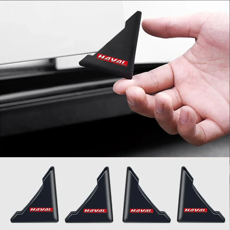 2PCS Silicone Car Door Corner Cover Bumper Crash Scratch Protector For Haval H6 Dargo M6 H9 H6S F7 F7X Jolion X DOG XY H2 H3 H5
