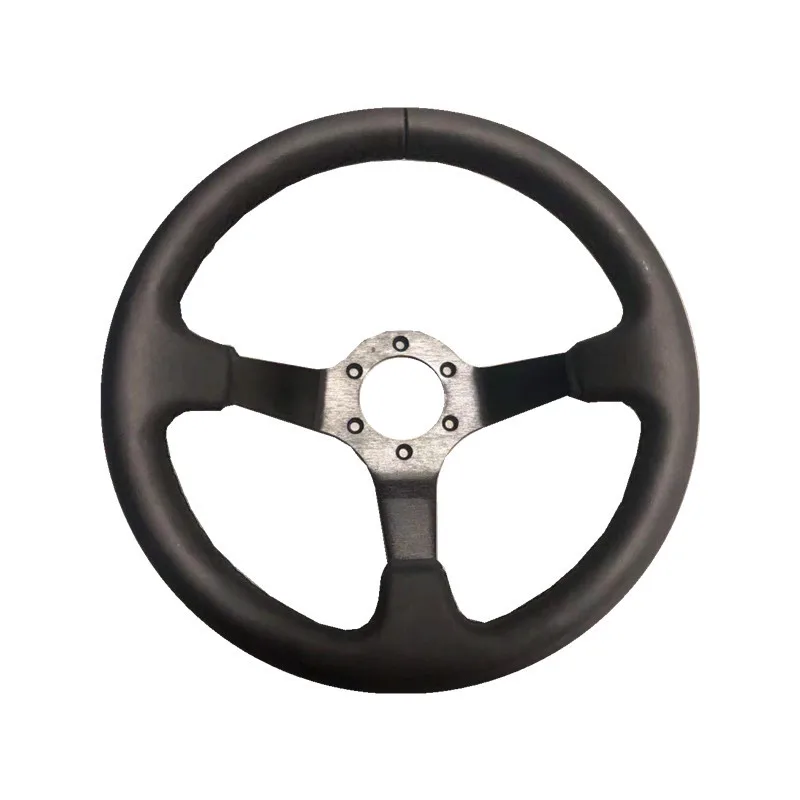 Modified car style PVC leather suede steering wheel