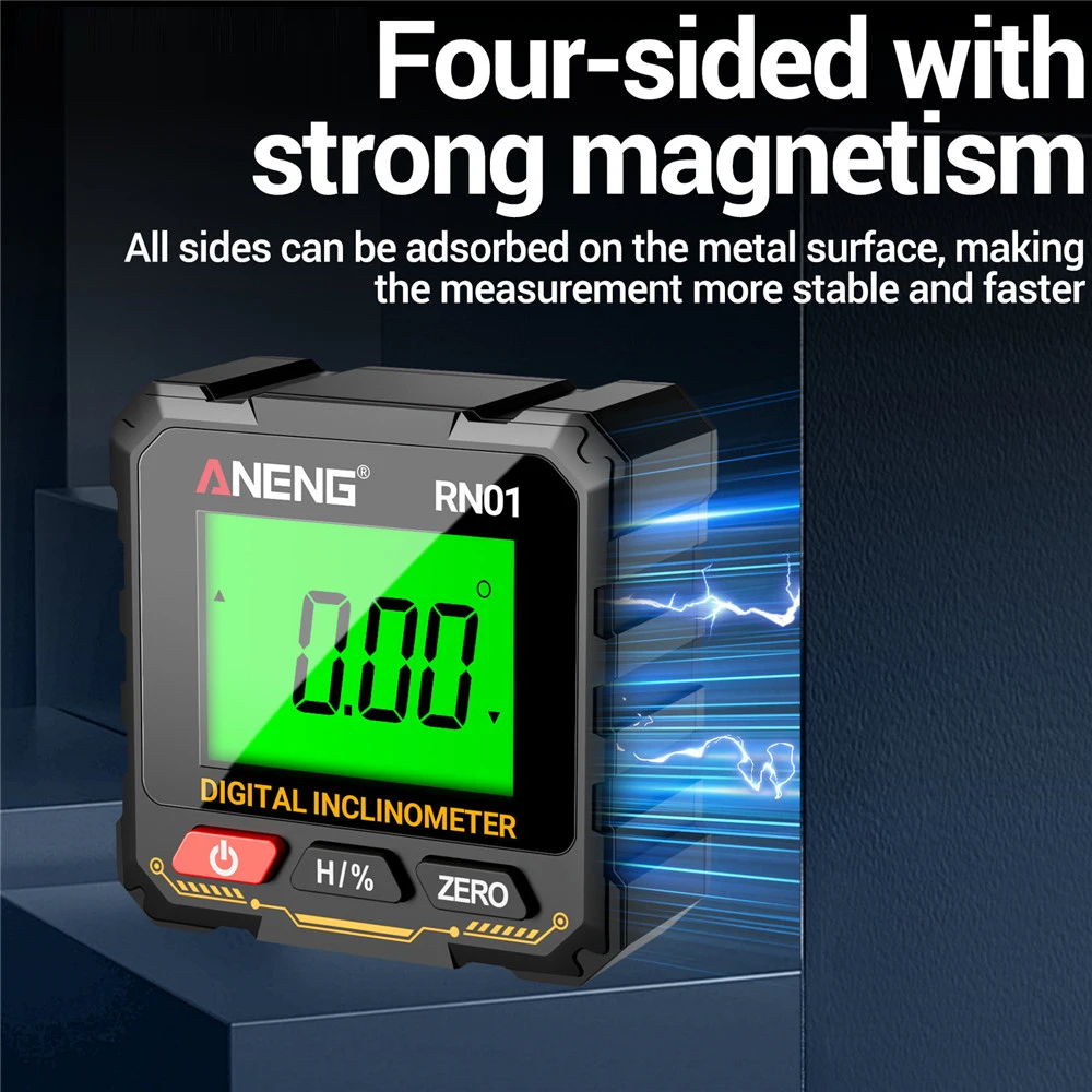 NEW Digital Level Protractor Inclinometer Professional Digital Display Angle Gauge 360 Degree Magnetic Electronic Level Laser