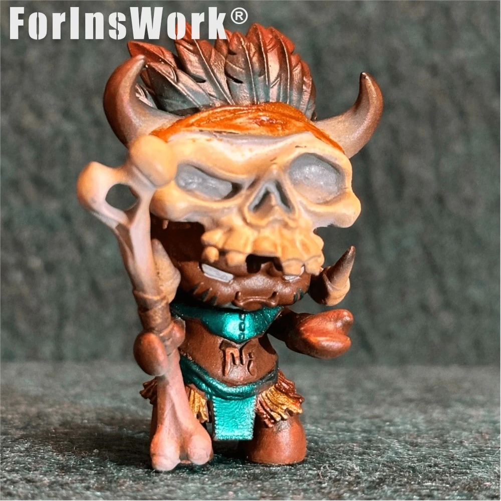 Magnetic Suction Skull Brass Desktop Ornament Original Designed Carved Desktop Fidget Toy