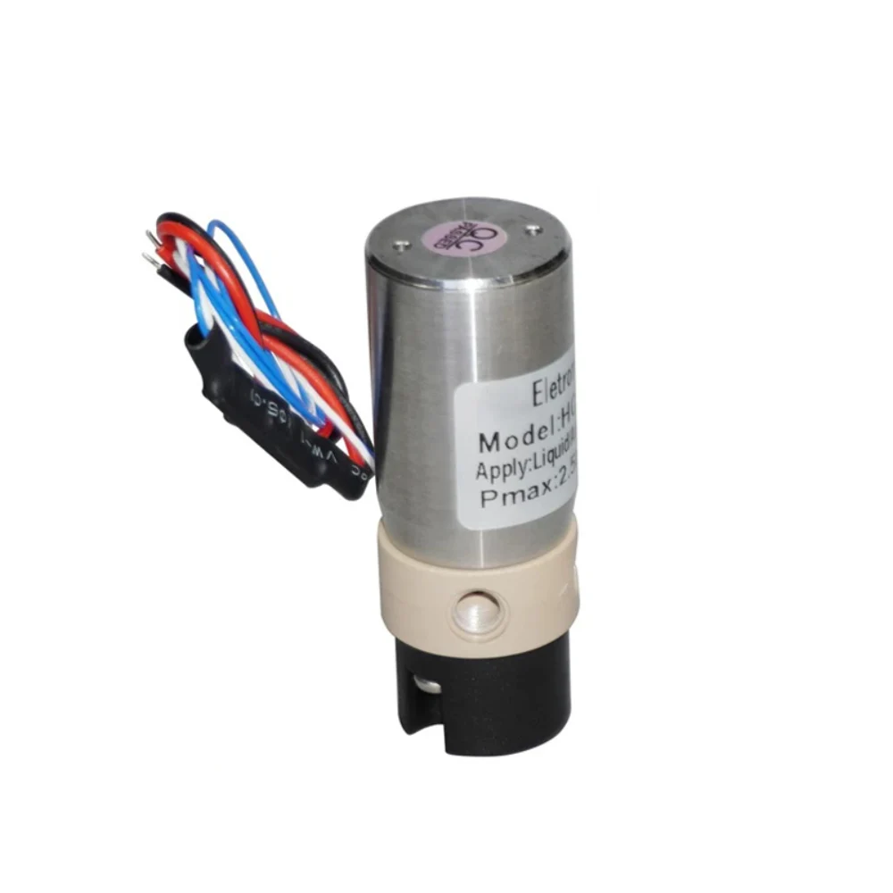 Miniature Isolation Solenoid Valve, 2-Position 3-Way, PPS Diaphragm, 12V/24V DC, 1/4-28 BSP, for Analytical Instruments HCKEO3E