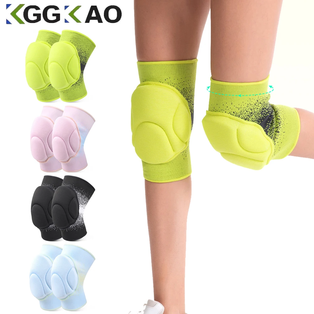 1Pair Knee Pads for Men Women, Thick Sponge Collision Avoidance Warm, Knee Sleeve for Football, Yoga, Dance, Work, Gardening