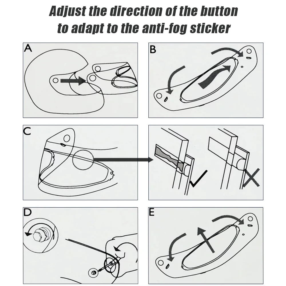 Pegatina antiniebla para cascos AGV K5 K3SV K1, película antiniebla, accesorios para casco de motocicleta K5
