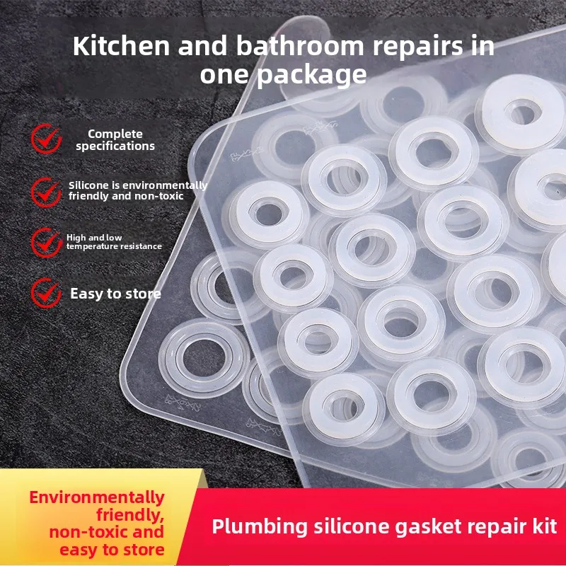 84pcs-High Temperature Resistant Silicone Gasket - Waterproof, Leakproof & Heat Insulation Pad for Screws, Sealing Rings Filters