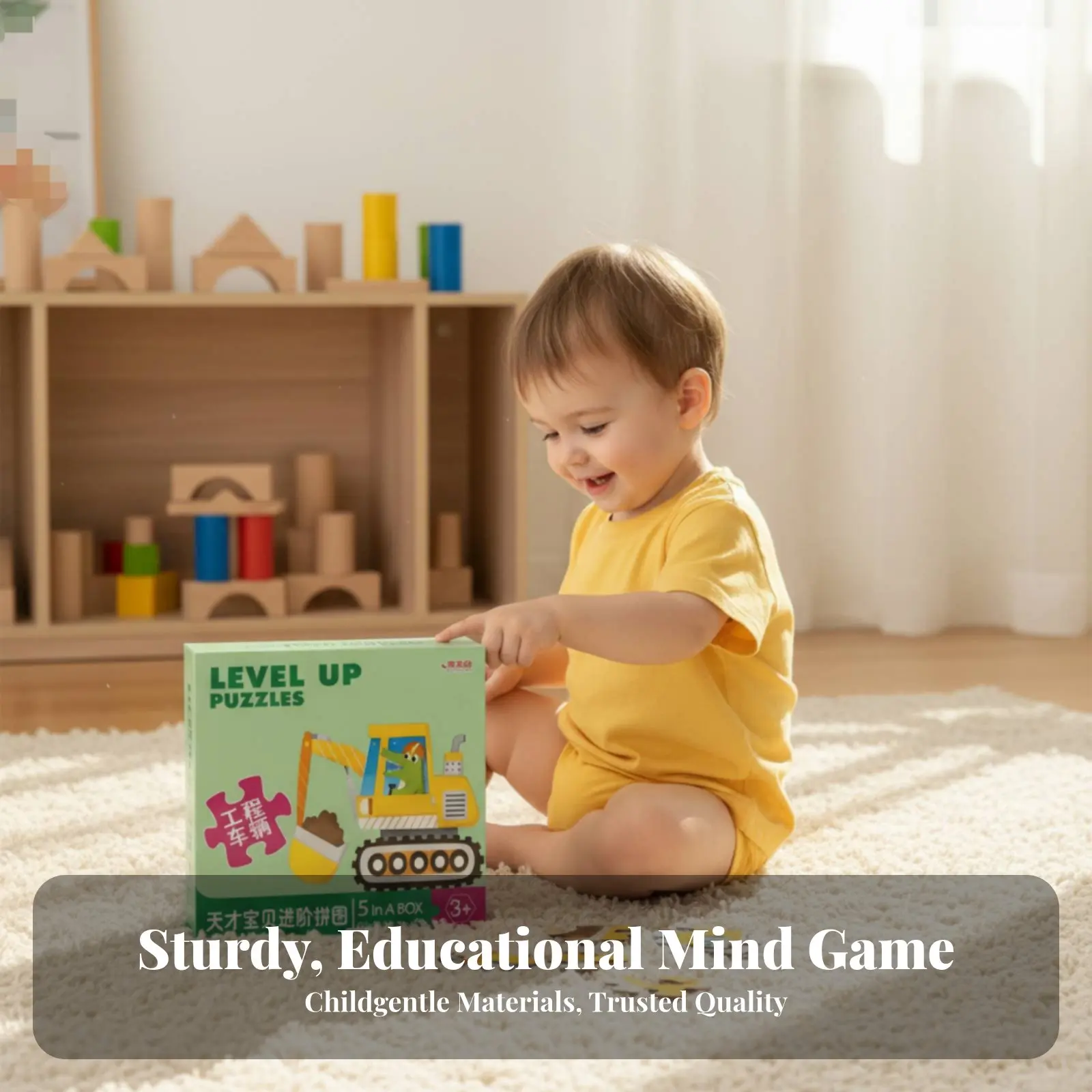 

Обучающая головоломка для детей, развивающая сборная игра, тематика: животные, динозавры, строительная техника