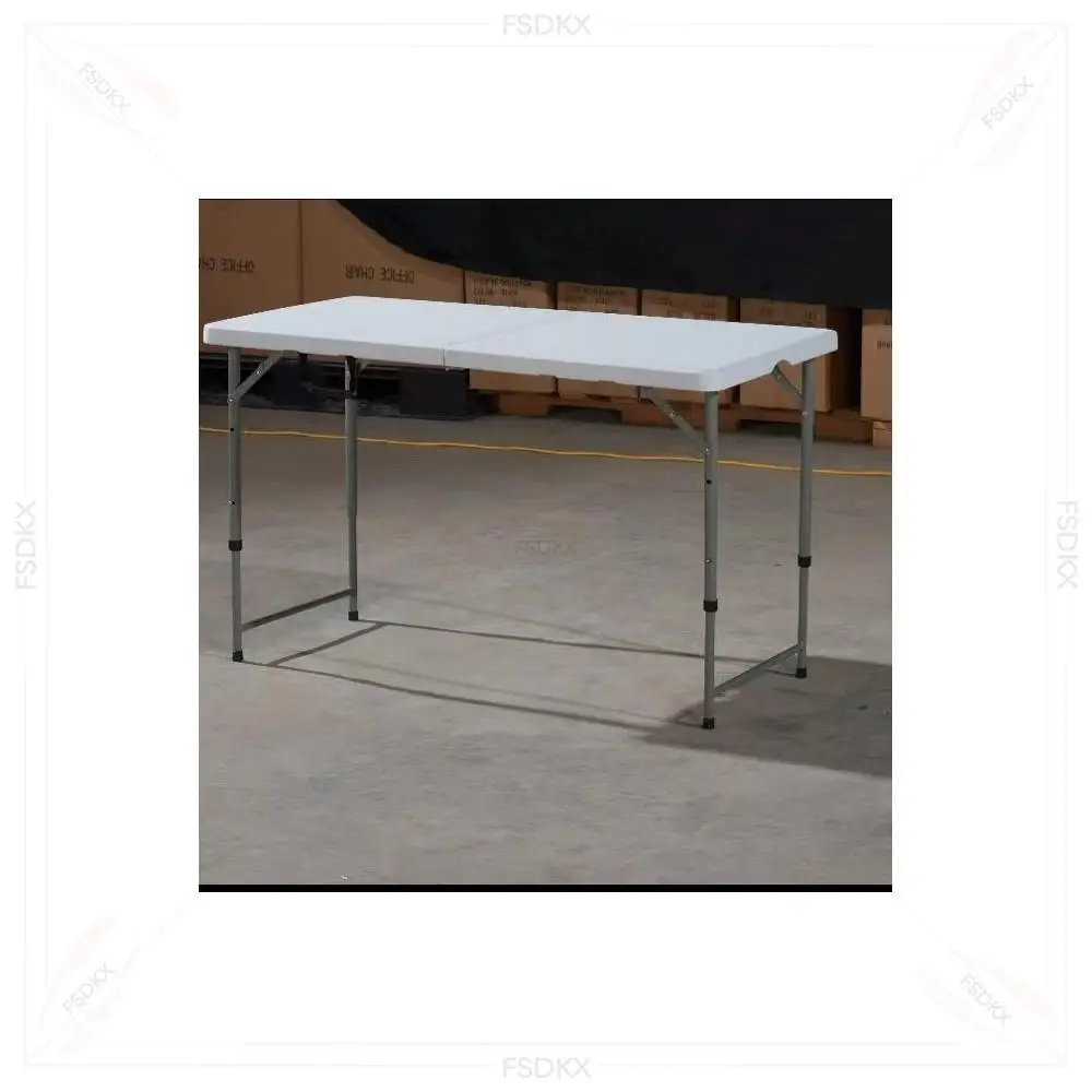 

FSDKX Promotion 6 ft Standing Long Portable White Banquet Hdpe 6ft Wedding Outdoor Events Dining Foldable Dinning Table