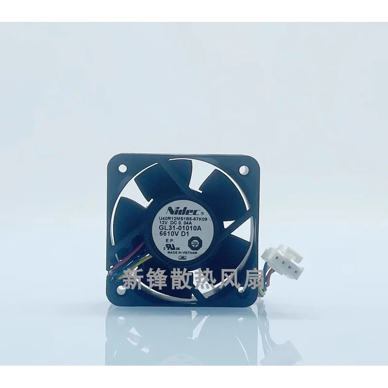Nidec U40R12MS1B5-57  K09 12V 0.04A 4CM 4013 4-Wire Cooling Fan