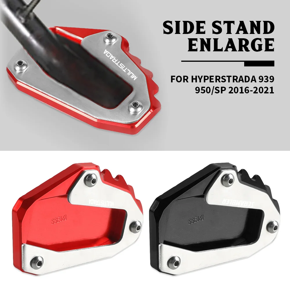 

FOR Ducati Hypermotard 939/SP Scrambler 1100 Sport Multistrada V4 S Side Stand Pad Plate Kickstand Enlarger Support Extension