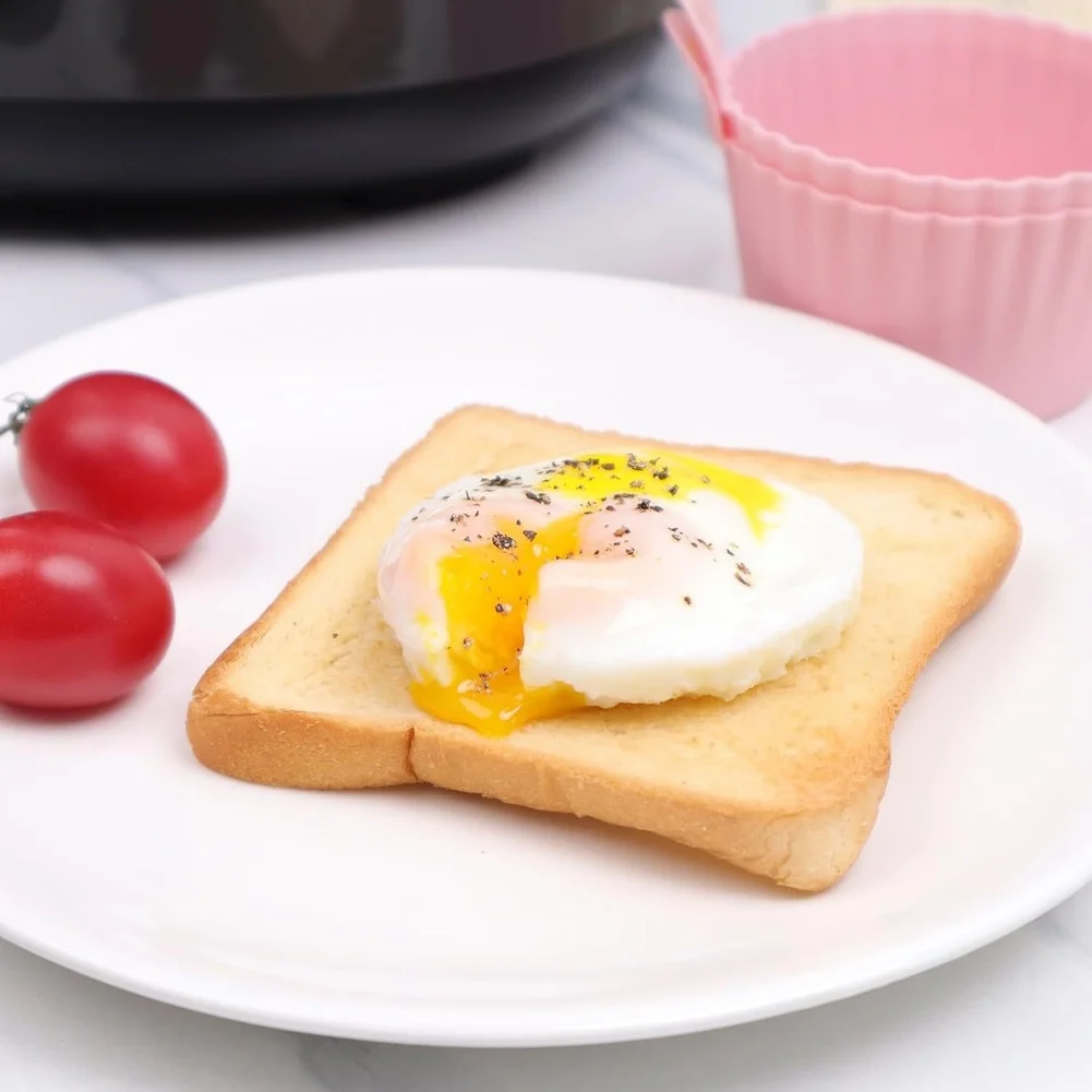 For Poaching Eggs For Making Muffins Silicone Cake Tray Heat Resistant Baking Tool Poached Egg Maker Easy Release Function