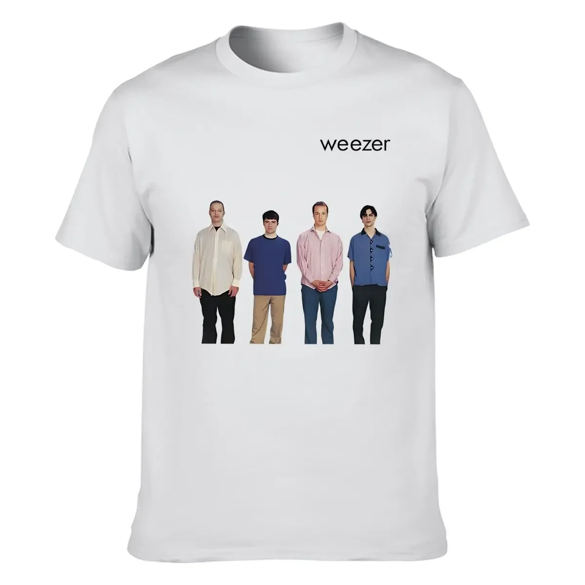 Weezer 1994 album band print T-shirt men's summer hip-hop street casual loose T-shirt oversized O-neck short-sleeved top image 6