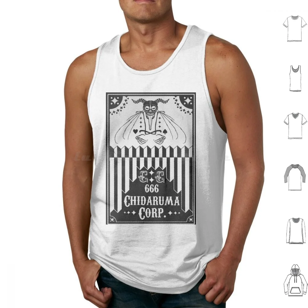 Dorohedoro Chidaruma Corp Tank Tops Print Cotton Dorohedoro Anime Manga Japan Q Hayashida Devil Kawaii Retro Vintage