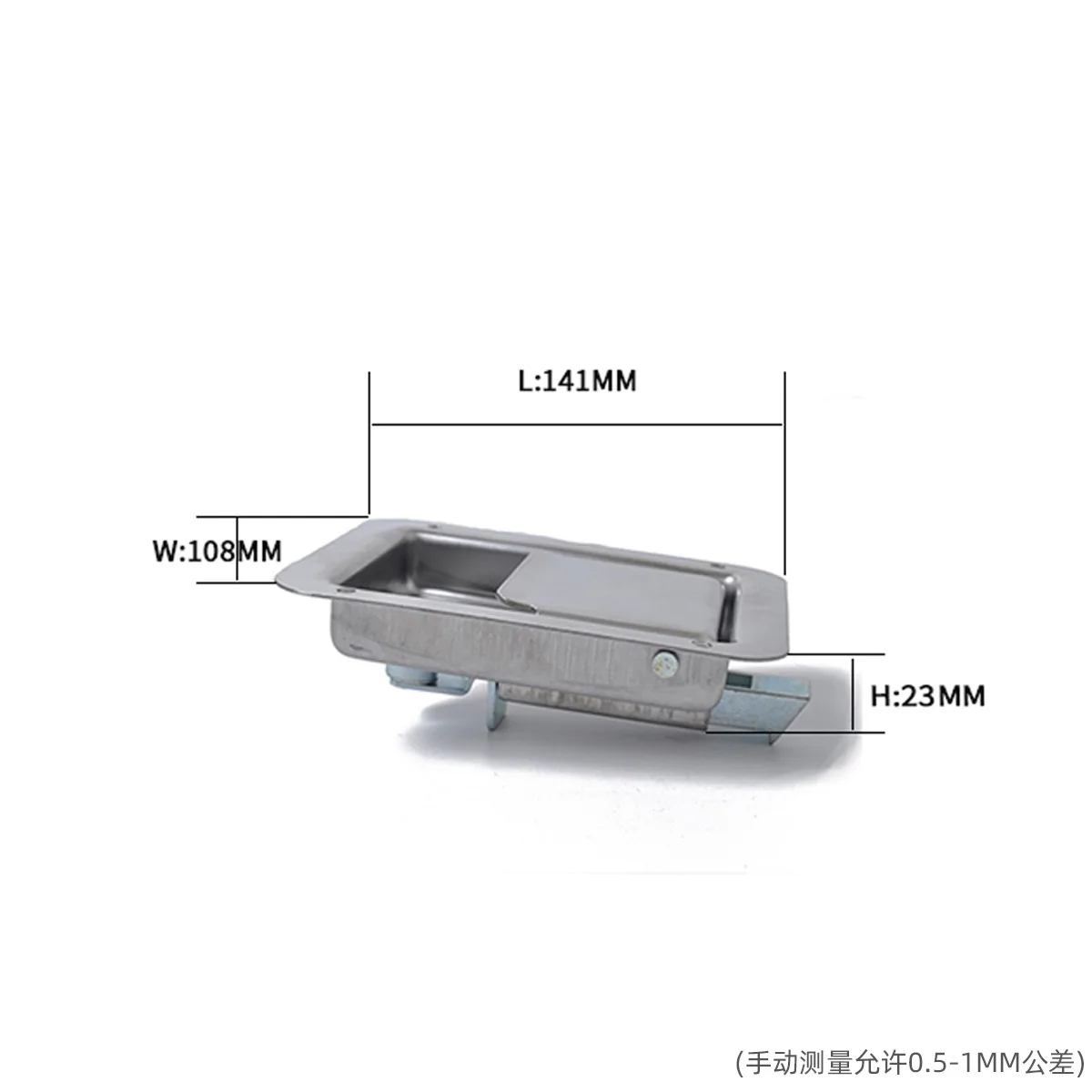 Stainless Steel Trailer Toolbox with Embedded Lock