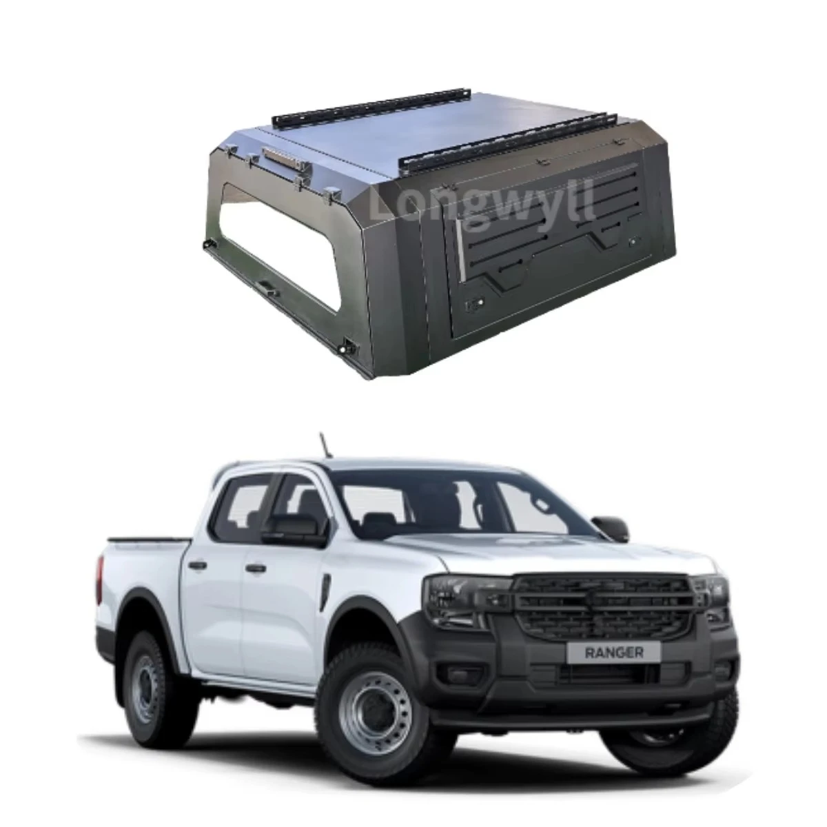 

Aluminum Pickup Truck Canopy for Ranger XLS Truck Bed Camper ShellHardtop Topper Waterproof Anti-rust SmartCap Heavy-Duty