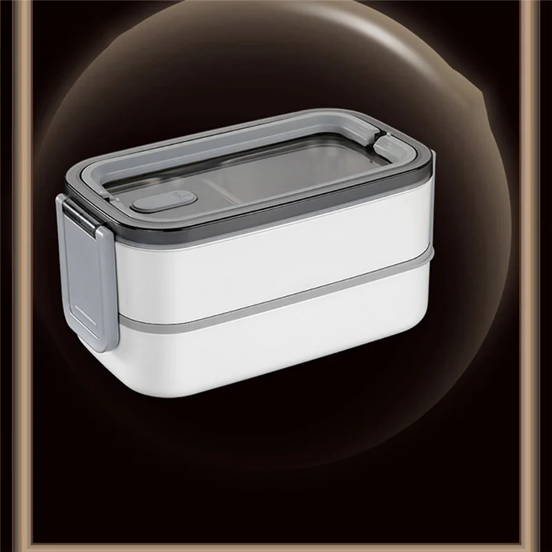 AA80-1 conjunto 304 lancheira de aço inoxidável microondas portátil malha bento caixa recipiente de armazenamento de alimentos