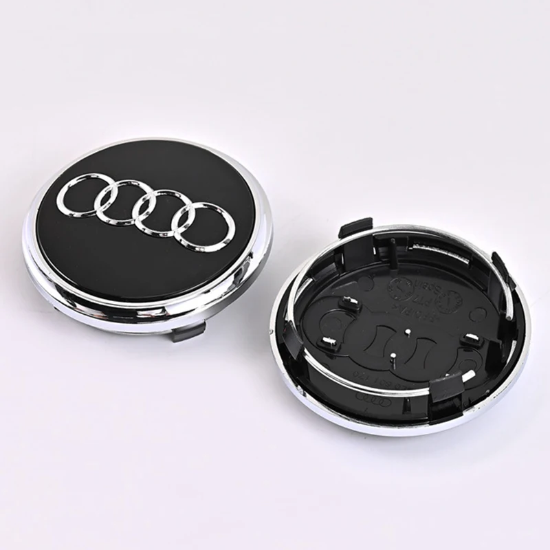 4pcs 60mm 61mm 68mm 69mm 77mm Car Wheel Center Caps For Audi A1 A2 A3 A4 A5 A6 A7 A8 Q2 Q3 Q4 Q5 Q7 S3 S4 S5 S6 S7 S8 RS3 RS5 TT