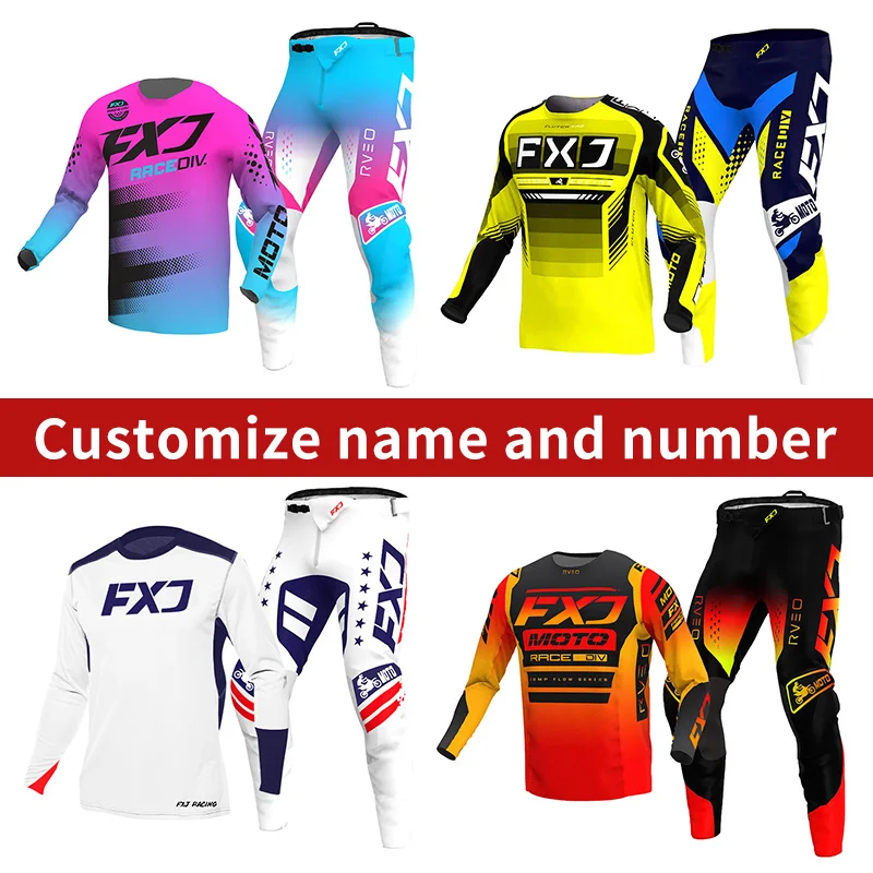 

motocross gear set racing suit Off-road MX Enduro MOTO Mens Kits Women's Motorcycle Combo white Pink black red green