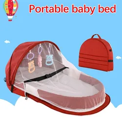 Baby Folding Camping Bed, Baby Folding Crib, Breathable Chair, Folding Travel Basket, Travel Bed, Outdoor Travel Bed