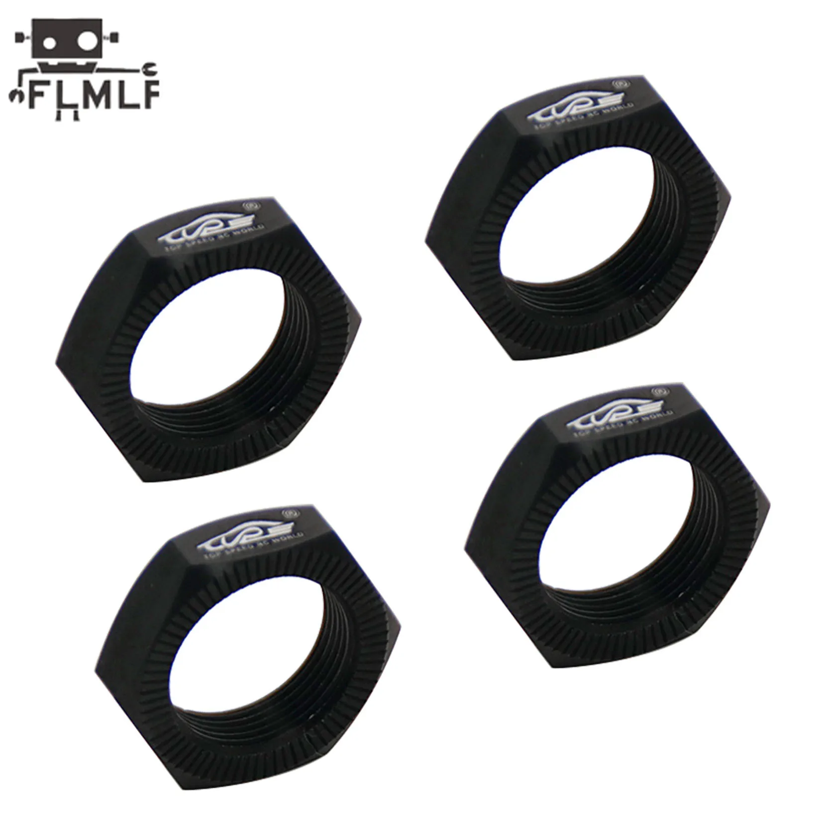 FLMLF CNC Metalowy Zestaw Nakrętek Kół 24mm Sześciokątna Piasta do 1/5 HPI ROFUN BAHA ROVAN KM BAJA 5B 5T 5SC Truck Rc Car Parts