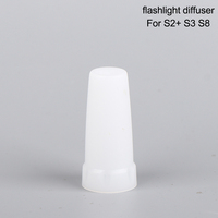 Max inner diameter 24.5mm flashlight diffuser (white) for Convoy S2 S3 S4 S5 S6 S7 S8 flashlight