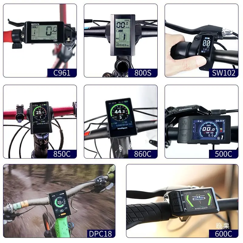 

Mid-mounted Motor Computer , Bicycle Modification, Electric Vehicle Vertical Screen Color LCD Instrument, Modified