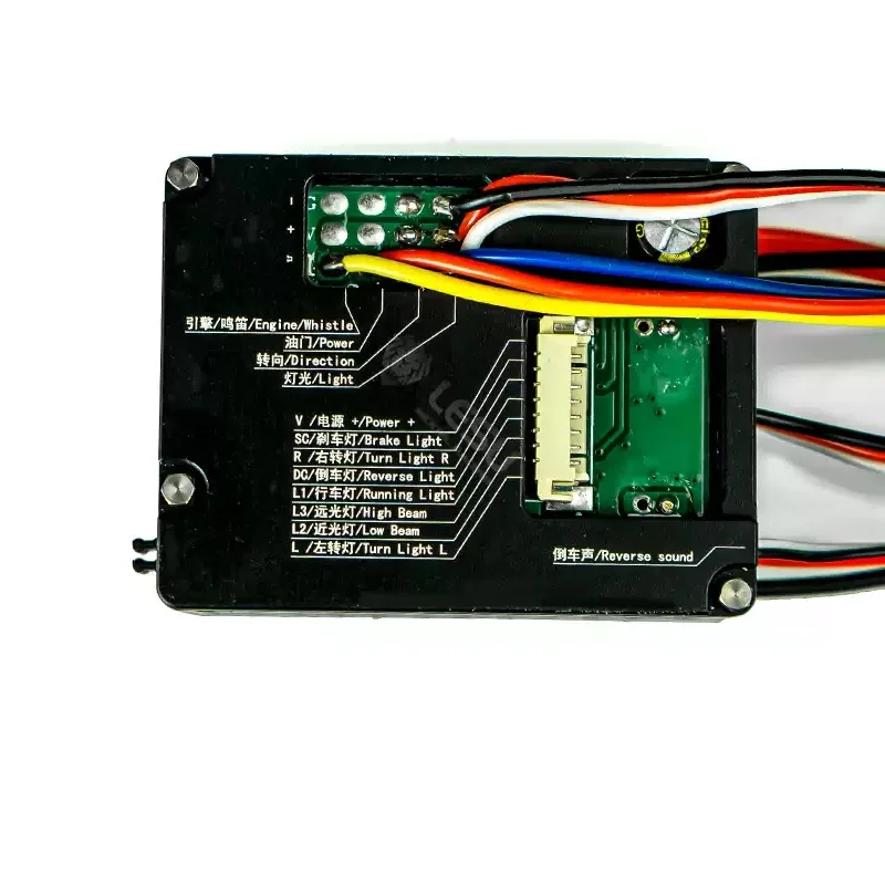 ชุดประกอบไฟและเสียงแบบรวมรุ่น LESU ตัวเรือน CNC สำหรับรถบรรทุกยุโรป L6 V6 V8 พร้อมเอฟเฟกต์เสียงสี่แบบ อะไหล่รถบรรทุก LESU