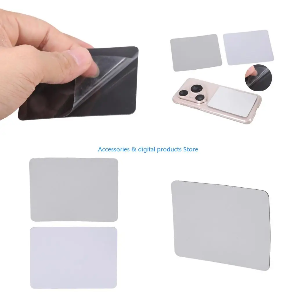 77JD Ferrous Sticker Backed Adhesive Plate Metal Sheet for Magnetic Phone Stand Tablet E reader System Universal Size 6x8cm
