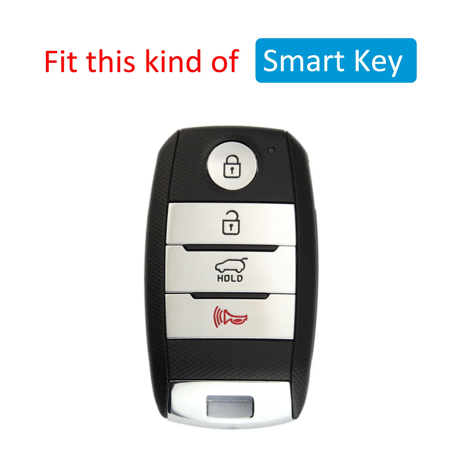 Carbon Fiber Car Key Fob Case Cover Keychain For Kia Sportage Optima Sorento Soul Niro Rio Sonet Stonic Grand Sedona Carnival