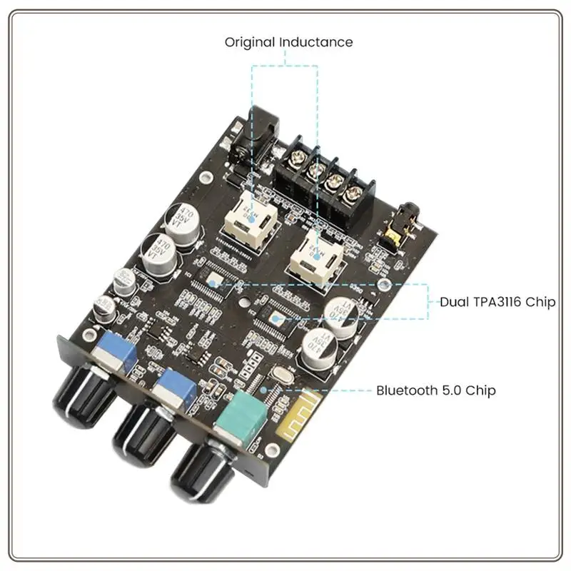 信頼性の高い HIFI TPA3116 Bluetooth アンプオーディオボード 100Wx2 クラス D デジタルサウンドアンプ 2.0 ステレオアンプパワーアンプ D